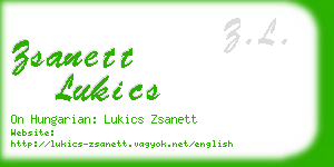 zsanett lukics business card
